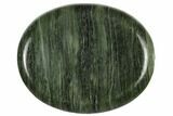 1.8" Polished Green Hair Jasper Worry Stones - Photo 2